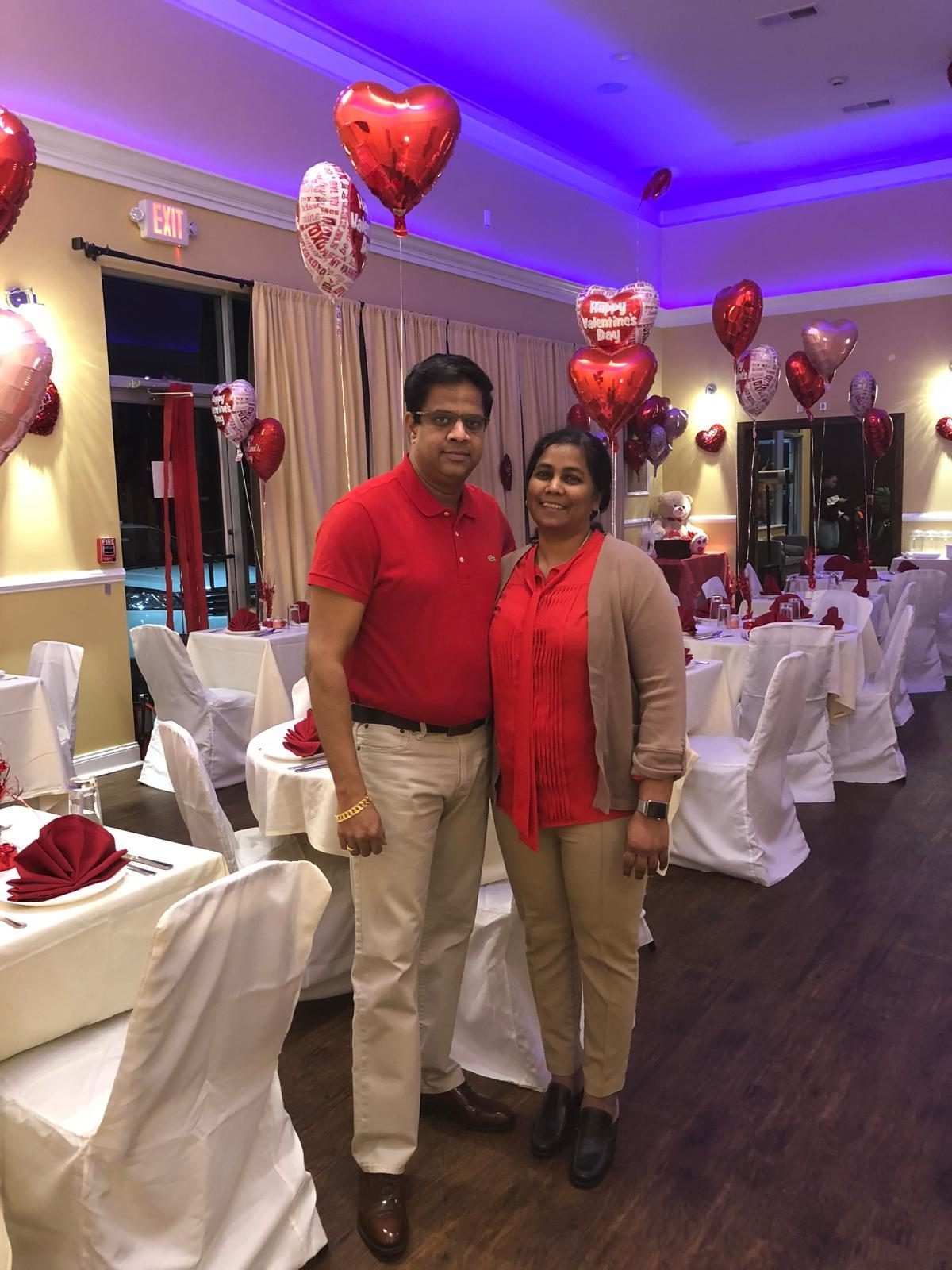 Arun and Janci at Kaanchi on Valentine's Day